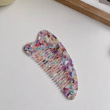 FASHIONABLE HEART LARGE FINE TOOTH HAIR COMB_CWMM1094