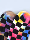 FASHION TIE DYED CHECKERED SOCKS_CWMS0265