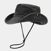 Washed Cotton Wide Brim Cowboy Sun Hat_Cwah3828