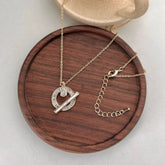 2024 SPRING AND SUMMER RING ZIRCON SHELL NECKLACE_CWAJE1259