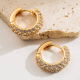 HEART SHAPED ZIRCON HOOP EARRINGS WITH COLOR GEMS_CWMM8511