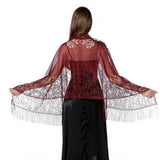 FASHIONABLE EVENING HOLLOW LACE SHAWL_CWASC1072