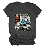 JUST A SMALL TOWN GIRL PRINT T SHIRT LOOSE FIT_CWTTS1525