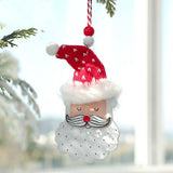 RED PLUSH STOCKING GLOVE CHRISTMAS TREE ORNAMENT_CWMM9764