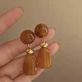 PERSONALIZED IRREGULAR ROUND RETRO EARRINGS_CWAJE2464