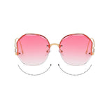 FASHIONABLE AND HIGH END RIMLESS SUNGLASSES_CWASG0383