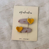 Plaid Bb Clip Rhinestone Hairpin Set Of Two_Cwaha07907