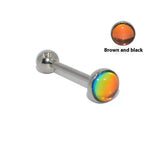 STEEL GRADIENT TONGUE BAR PIERCING JEWELRY_CWMM9593