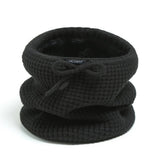 SOLID COLOR WARM VERTICAL STRIPED KNITTED SCARF_CWASC1038