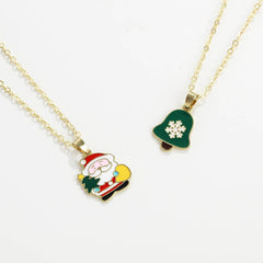 Christmas Cartoon Pendant Necklace_Cwaje2156