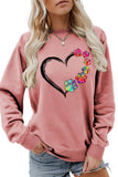 Valentine Day Rainbow Print Pullover_Cwtstl0985
