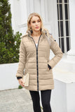 Waterproof Cotton-Padded Jacket With Removable Cap