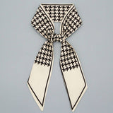 FLORAL LETTER SCARF HAIR TIE RIBBON_CWASC0065