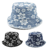 FRESH FLOWER EMBROIDERED BUCKET HAT_CWAH1550