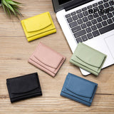 SHORT RFID COIN POCKET WALLET MINI LEATHER WALLET_CWAB3700