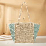 Women Handmade Woven Shoulder Crossbody Tote Bag_Cwab0819