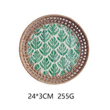 HAND WOVEN RATTAN DESSERT CREATIVE FRUIT PLATE_CWMM4532