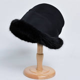 Women Winter Fashion Plush Bucket Hat_Cwah0562