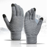 Unisex Touchscreen Gloves Soft Knit Winter Style_Cwag0022