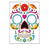 DAY OF THE DEAD FACE TATTOOS WATERPROOF MAKEUP_CWMM8386