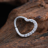 TEARDROP ZIRCONIA HINGED NOSE RING SQUARE SHAPE_CWMM9603