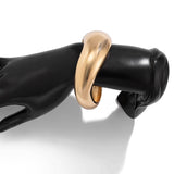 FASHIONABLE METALLIC SMOOTH SPRING BRACELET_CWMM3116