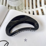 Cwaha1518_Simple Semi Circular Arc Large Hair Claw Clip