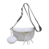 SIMPLE POPULAR RIBBED CHEST BAG AND CROSSBODY BAG_CWAB2081