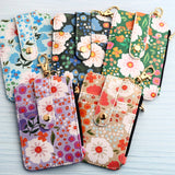 PRINTED HEM CARD HOLDER WALLET KEYCHAIN_CWMM1287