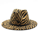 FASHION STRIPED WOOLEN HAT JAZZ HAT FELT HAT_CWAH2566