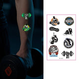GLOW IN THE DARK SPORT TATTOOS SWEATPROOF SET_CWMM8387