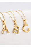 FASHION TEXTURE ALPHABET INITIAL NECKLACE_CWAJE223