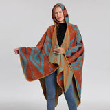 HOODED CAPE SCARF WEAR ETHNIC STYLE SHAWL_CWASC2266