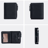 Ultra-Thin Short Card Holder Genuine Leather Wallet_Cwab3704