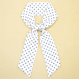 FLORAL LETTER SCARF HAIR TIE RIBBON_CWASC0065