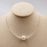 RETRO CRYSTAL PEARL NECKLACE BRACELETCE _CWAJE1665