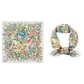 ELEGANT FLORAL TWILL SATIN SCARF FOR SHAWL WRAP_CWASC0660