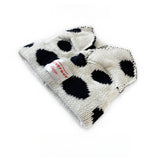 ADULT POLKA DOT FABRIC LABEL BEANIE KNITTED HAT_CWAH2052