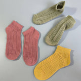 SOLID COLOR MESH BREATHABLE WOMENS ANKLE SOCKS_CWMS053