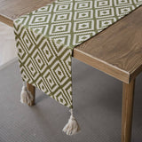 GEOMETRIC TASSEL VERSATILE TABLE RUNNER_CWMM1020