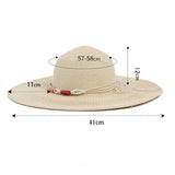 2024 NEW WOMEN TRAVEL VISOR STRAW HAT_CWAH1192