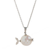 CLOWNFISH PEARL NECKLACE OCEAN KISS PENDANT_CWMM6971