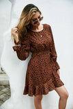 Temperament Commuter Long-Sleeved Dress