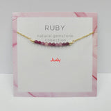 DECEMBER NECKLACE NATURAL STONE LOCK BONE CHAIN_CWAJE1054