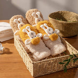 CARTOON LAMB WOOL WINTER WARM HALTER GLOVES_CWAG0185