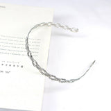 ELECTROPLATED LINEAR WRAP HEADBAND_CWAHA0977