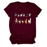 CUTE CAT GRAPHIC TEE 11 CATS TURN AROUND_CWTTS1495
