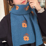 KNIT SCARF FOR WOMEN SOFT FAUX CASHMERE SHAWL_CWASC1238