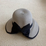 SUMMER BEACH VACATION SUN PROTECTION STRAW HAT_CWAH3432