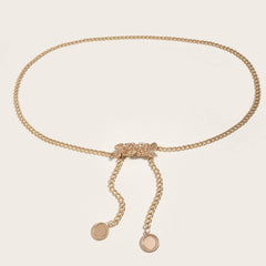 Women Rose Buckle Waist Chain Belt_Cwabe0308